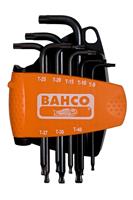 Bahco BE-9675 8-delige Stiftsleutelset met kogelkop - Torx - T9-40