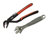 Bahco Loodgietersset met Ergonomische verstelbare moersleutel 9072P - 9873