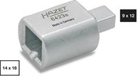 HAZET Einsteck-Adapter 6423C - Einsteck-Vierkant 9 x 12 mm - Einsteck-Vierkant 14 x 18 mm