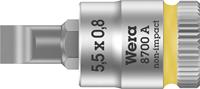 wera 8700A FL Schlitz Steckschlüssel-Bit-Einsatz 5.5mm 1/4  (6.3 mm)