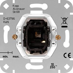 Kopp 1 Stück Einsatz Taster HK05, HK 07 Aluminium 504400001 X919811