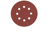 Milwaukee Accessoires Schuurpapier | klittenbandsluiting | 125 mm | K 120 | 8 gaten | 5 stuks - 4932367743 - 4932367743