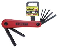 Stanley Inbusset. 7-delig. 2.5-10mm. Rood