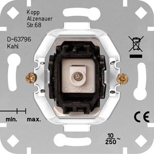 kopp 1 Stück Einsatz Ausschalter, Wechselschalter HK05, HK 07 Aluminium 504600007