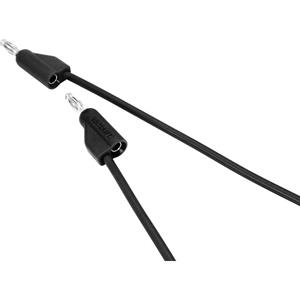 Voltcraft Messleitung [4 mm-Stecker - 4 mm-Stecker] 1.00m Schwarz