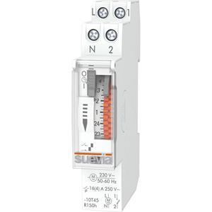 Suevia DinO One RS Schakelklok voor DIN-rails Voedingsspanning (num): 230 V/AC 1x NO 16 A 230 V/AC Weekprogramma