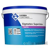 Sigma Coatings tex superlatex satin wit 10 ltr