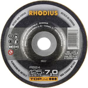 Rhodius TOPline lll RS24 Afbraamschijf - 125 x 22,23 x 7mm - Non-Ferro (25st)