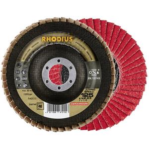 Rhodius Ceramicon Jumbo Speed Lamellenslijpschijf - K40 - 125 x 22,23mm - RVS/Staal (10st)