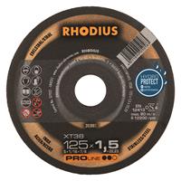 Rhodius PROline ll XT38 Doorslijpschijf - Extra dun - 180 x 22,23 x 1,5mm - RVS/Staal (25st)