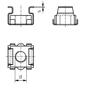 toolcraft Käfigmuttern M5 Stahl 10St.