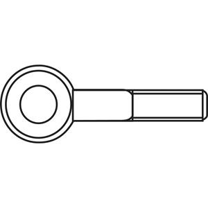 Toolcraft Schroefogen M4x15 mm verzinkt 50 stuk