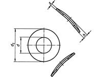 toolcraft A2,6 D137-A2 Federscheiben Innen-Durchmesser: 2.8mm M2.5 DIN 137 Edelstahl A2 100St