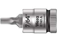 wera 8740A Innen-Sechskant Steckschlüssel-Bit-Einsatz 1/4  (6.3 mm)