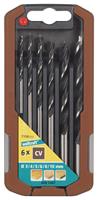 Wolfcraft Houtspiraalboorset | Ø3-10mm | 6-delig | 1 set - 7108000