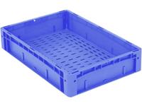 noname 1658562 Stapelbehälter Ergonomic lebensmittelgeeignet (L x B x H) 600 x 400 x 120mm Blau 1St.