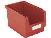 noname 384296 Sichtlagerkasten lebensmittelgeeignet (B x H x T) 210 x 200 x 350mm Rot 10St.