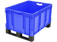 noname 1658533 Stapelbehälter lebensmittelgeeignet (L x B x H) 800 x 600 x 520mm Blau 1St.