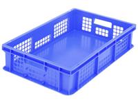 noname 1658743 Stapelbehälter Classic lebensmittelgeeignet (L x B x H) 600 x 400 x 130mm Blau 1St.