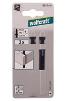 Wolfcraft 8431000 Decoupeerzaagblad - 75mm  - Hout (2st)