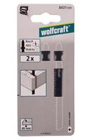 Wolfcraft 2 Stichsägeblätter T-Schaft HSS 2St.