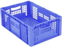 noname 1658563 Stapelbehälter Ergonomic lebensmittelgeeignet (L x B x H) 600 x 400 x 220mm Blau 1St.