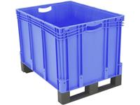 noname 1658332 Stapelbehälter lebensmittelgeeignet (L x B x H) 800 x 600 x 620mm Blau 1St.
