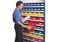 Regalkasten lebensmittelgeeignet (B x H x T) 180 x 95 x 400mm Rot 20St.