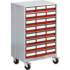 Treston 2440-5 ESD Lagermagazin (B x H x T) 605 x 870 x 410mm Lichtgrau, Rot 1St.