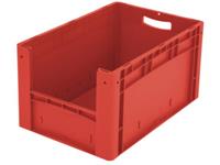 noname 1658499 Sichtlagerkasten lebensmittelgeeignet (L x B x H) 600 x 400 x 320mm Rot 1St.