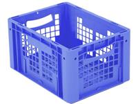 noname 1658766 Stapelbehälter Ergonomic lebensmittelgeeignet (L x B x H) 400 x 300 x 220mm Blau 1St.