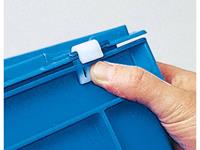 noname 1658530 Stapelbehälter lebensmittelgeeignet (L x B x H) 800 x 600 x 238mm Blau 1St.