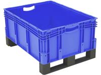 noname 1658325 Stapelbehälter lebensmittelgeeignet (L x B x H) 800 x 600 x 420mm Blau 1St.