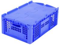 noname 1658183 Stapelbehälter lebensmittelgeeignet (L x B x H) 600 x 400 x 220mm Blau 1St.