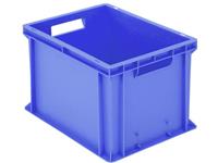 noname 1658346 Stapelbehälter Classic lebensmittelgeeignet (L x B x H) 400 x 300 x 265mm Blau 1St.