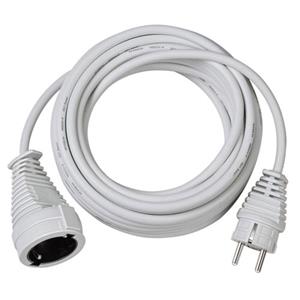 Quality4All Qualität aus Kunststoff Verlängerung Kabel 10 m weiß H05VV-F 3 g 1,