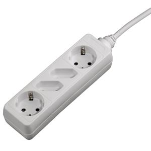 hama Distribution Panel, 4 sockets, child-proof, 1.4 m, white - 