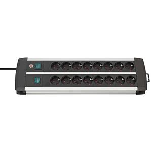 Brennenstuhl Premium-Duo 1391000916 Power Strip, x16 Schuko with Overload Protection, 3m