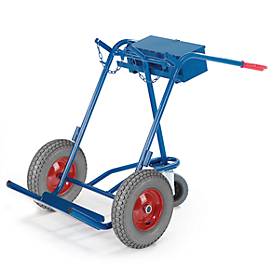 Rollcart Stahlflaschenkarre mit Stützrad 200kg Traglast für 2 Flaschen a 40-50 Liter Luftbereifung
