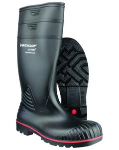 Dunlop UNISEX Gummistiefel Baustiefel Sicherheitsstiefel Acifort S5 schwarz