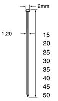 Dutack 5134030 SKN12 Mini Brad - Verzinkt - 1,2 x 25mm (5000st)