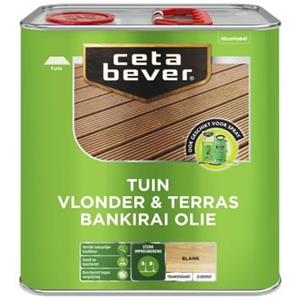 Ceta Bever vlonder & terrasolie bankirai transparant blank zijdemat 4 l