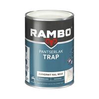 Rambo pantserlak trap dekkend zijdeglans ral 9010 750 ml