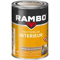 Rambo pantserlak interieur transparant zijdeglans vergrijsd noten 1,25 l