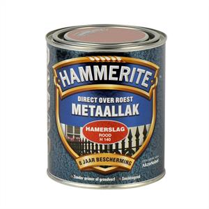 Hammerite hamerslag h140 rood 250 ml