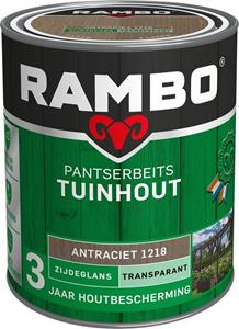 Rambo Pantserbeits Tuinhout zijdeglans antraciet transparant 750 ml