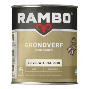 Rambo grondverf dekkend mat 5021 zuiver wit 750 ml