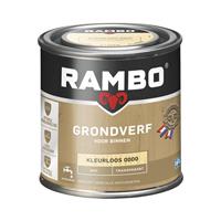 Rambo grondverf transparant mat kleurloos 750 ml