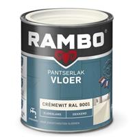 Rambo pantserlak vloer acryl dekkend zijdeglans zuiverwit 750 ml