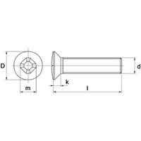 Kobout 4966A2 metaalschroef LKK Phillips drive DIN 966 RVS A2 M6x10 mm 200 stuks